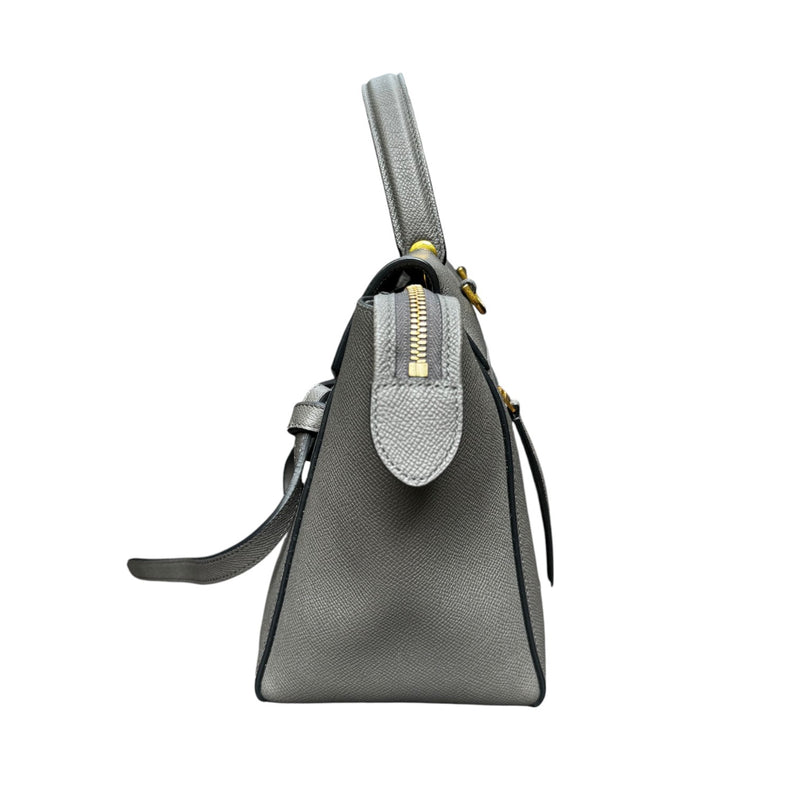 Micro Belt Grained Calfskin Grey GHW