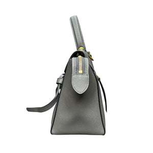 Micro Belt Grained Calfskin Grey GHW
