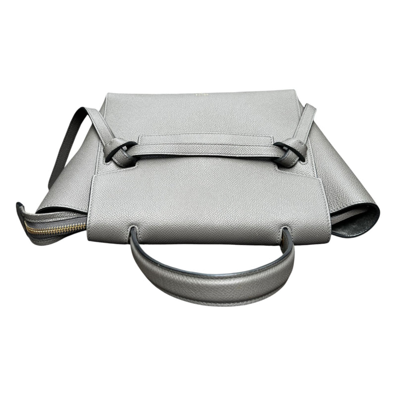 Micro Belt Grained Calfskin Grey GHW