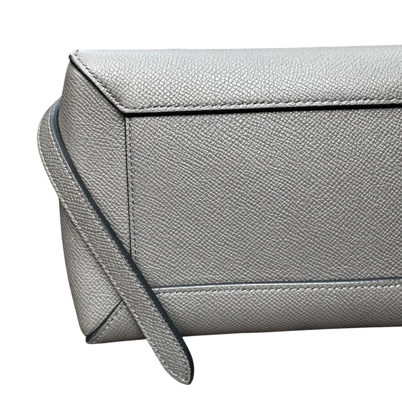 Micro Belt Grained Calfskin Grey GHW