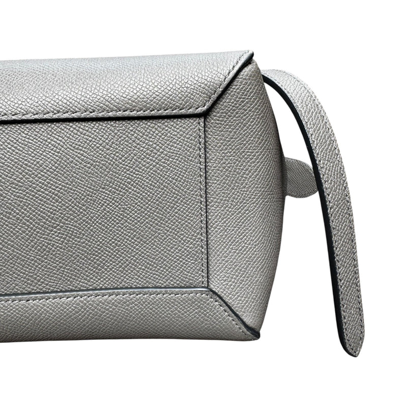 Micro Belt Grained Calfskin Grey GHW