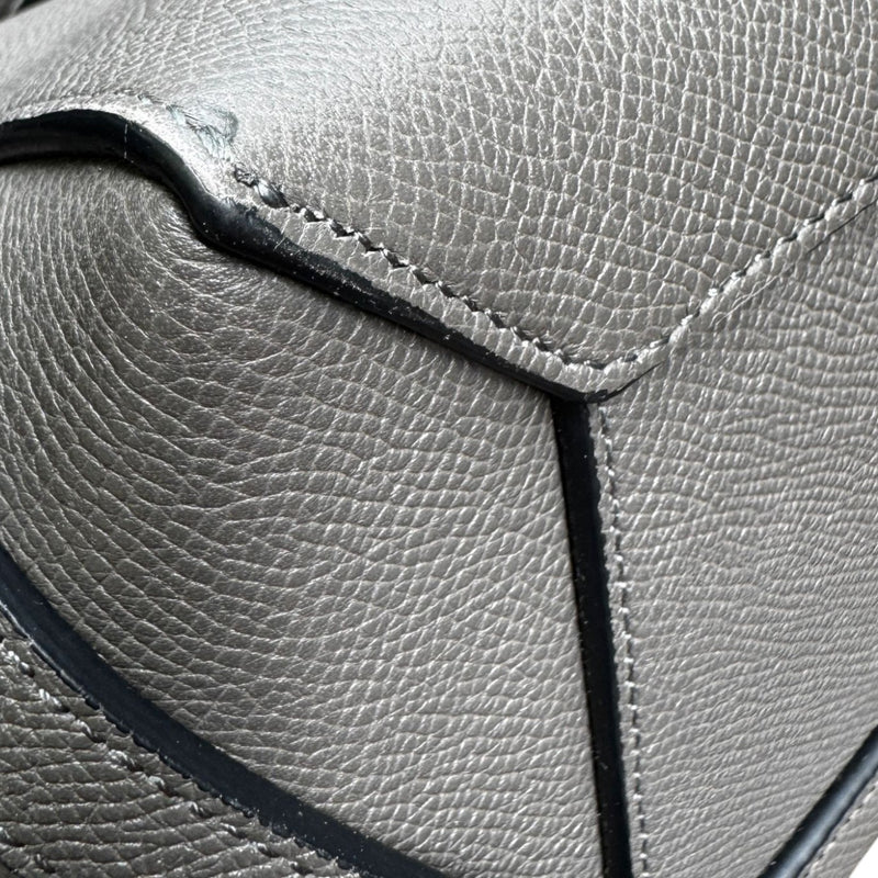 Micro Belt Grained Calfskin Grey GHW