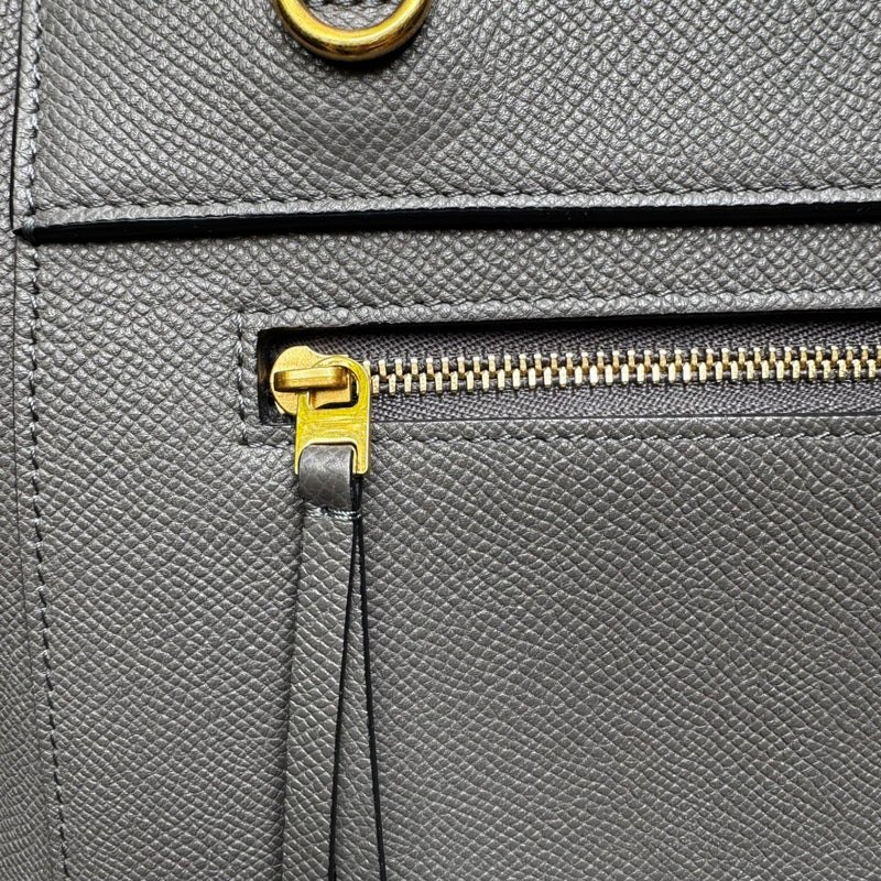 Micro Belt Grained Calfskin Grey GHW