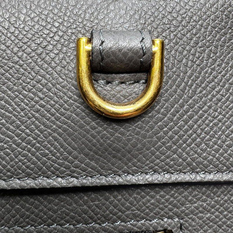 Micro Belt Grained Calfskin Grey GHW