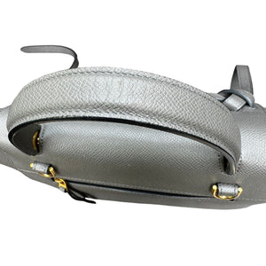 Micro Belt Grained Calfskin Grey GHW