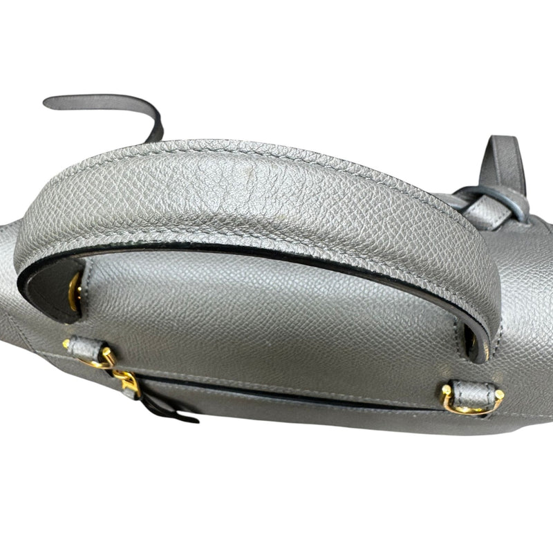 Micro Belt Grained Calfskin Grey GHW