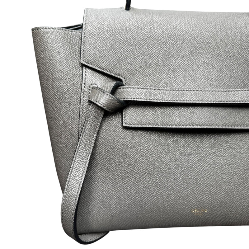 Micro Belt Grained Calfskin Grey GHW