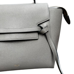 Micro Belt Grained Calfskin Grey GHW