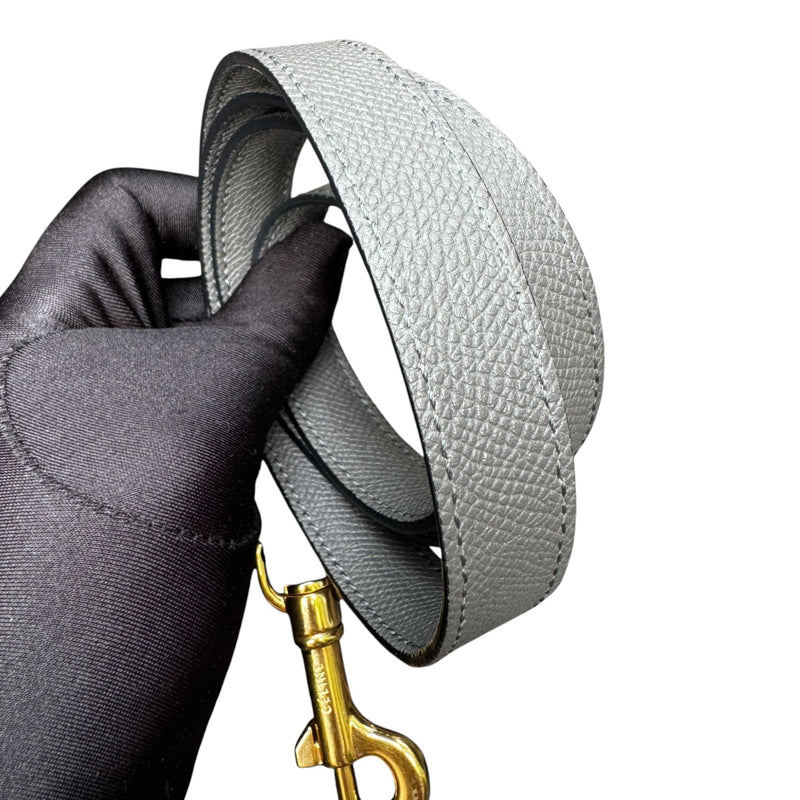 Micro Belt Grained Calfskin Grey GHW