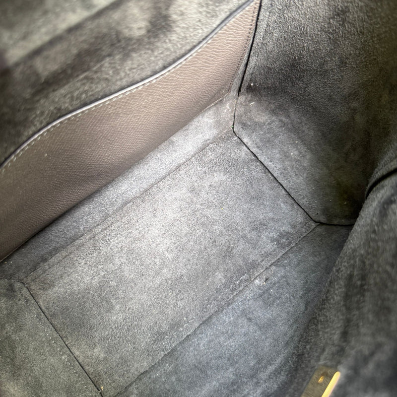 Micro Belt Grained Calfskin Grey GHW