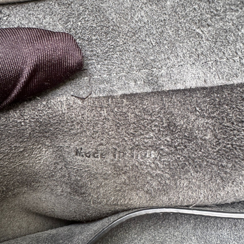 Micro Belt Grained Calfskin Grey GHW
