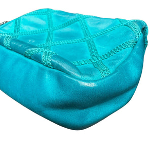Square Flap Mini Diamond Stitch Leather Green RHW