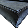Chain Wallet Grain De Poudre Matelasse Chevron Black BHW