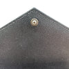 Chain Wallet Grain De Poudre Matelasse Chevron Black BHW