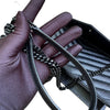 Chain Wallet Grain De Poudre Matelasse Chevron Black BHW