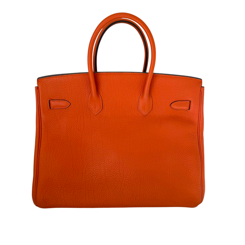 Birkin 35 Toga Leather Orange PHW
