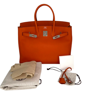 Birkin 35 Toga Leather Orange PHW