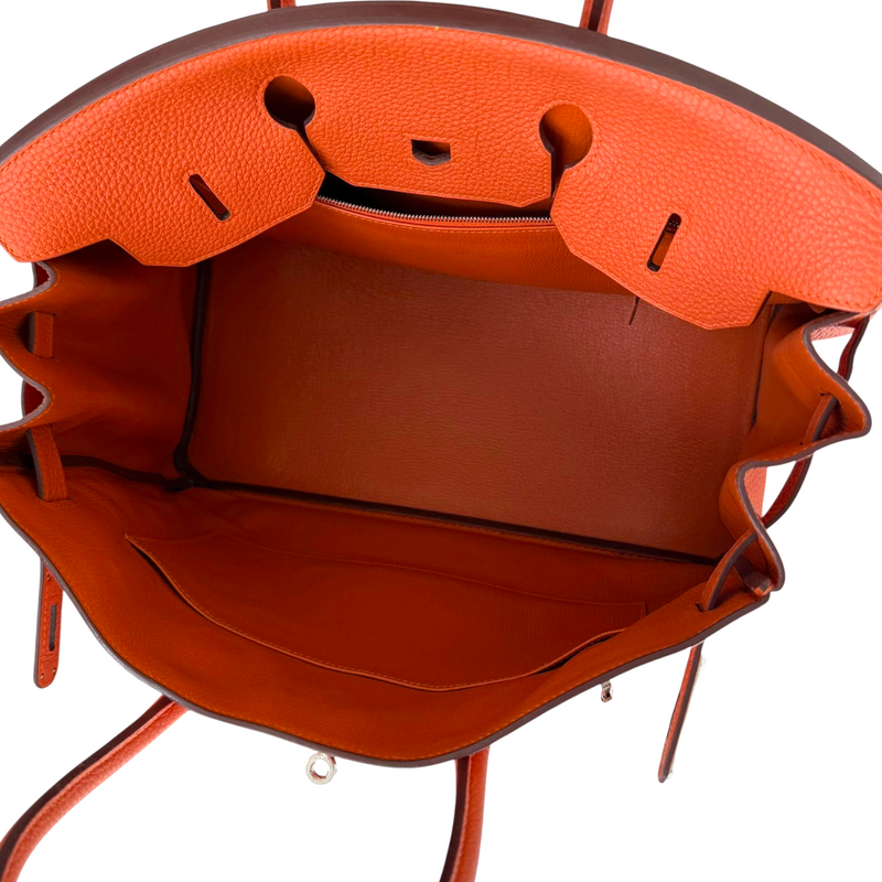 Birkin 35 Toga Leather Orange PHW