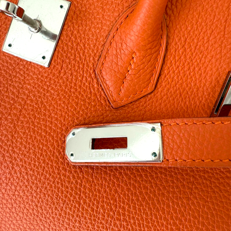 Birkin 35 Toga Leather Orange PHW