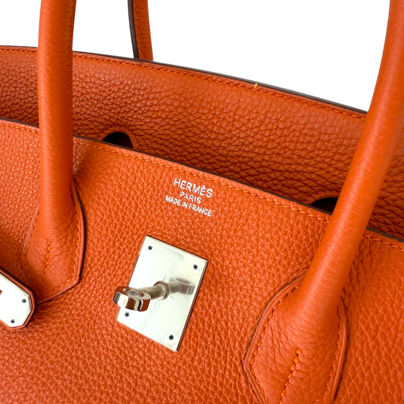 Birkin 35 Toga Leather Orange PHW