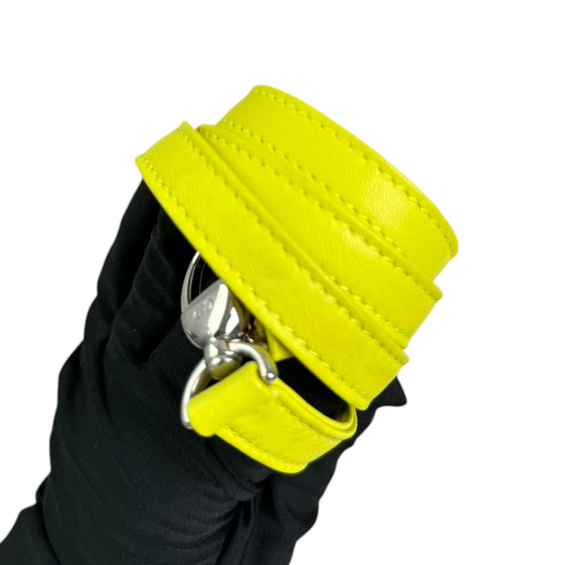 Lady Dior Tri-Color Large Lambskin Yellow Navy Pink SHW