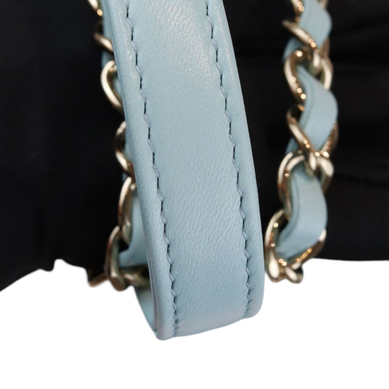 Trendy CC Flap Small Lambskin Quilted Light Blue GHW