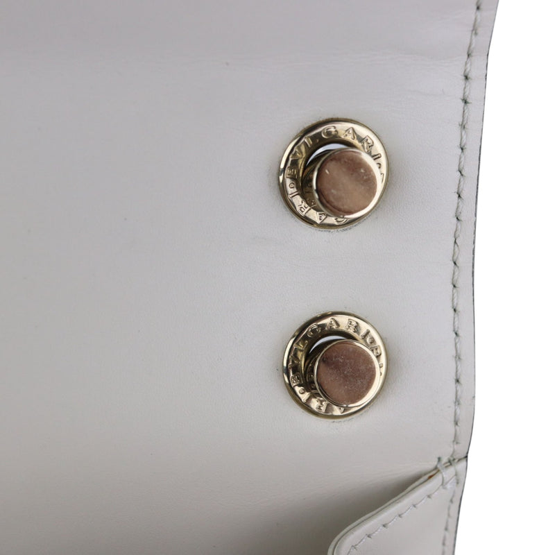 Serpenti Forever Shoulder Calfskin Quilted White GHW