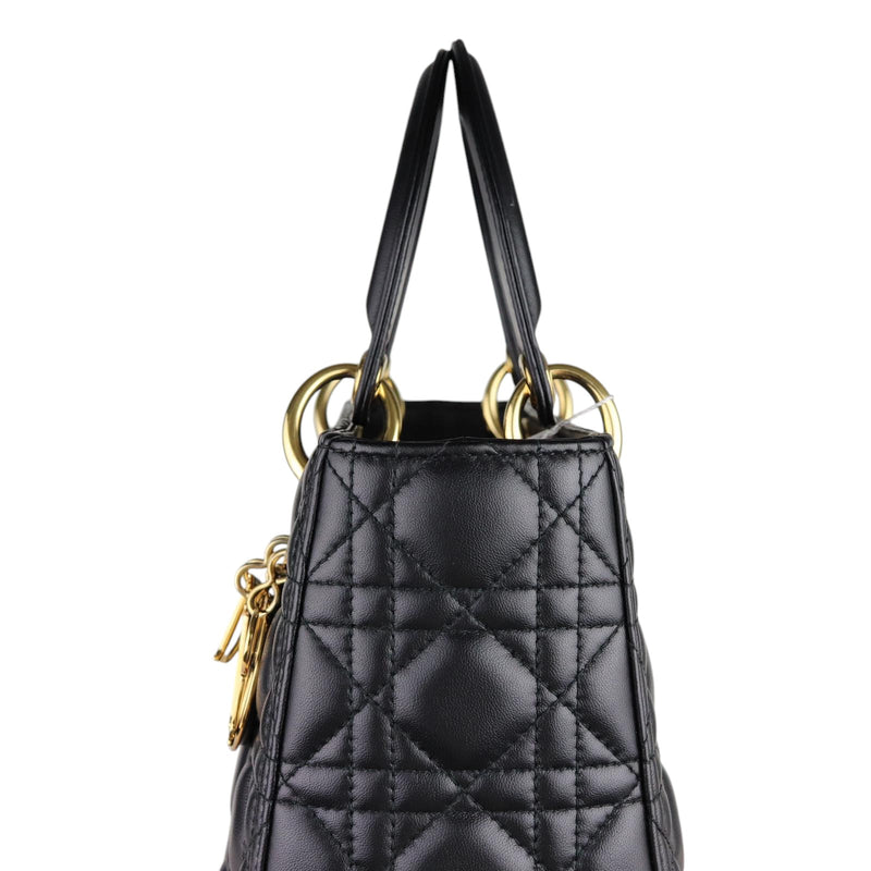 Lady Dior Medium Lambskin Black GHW