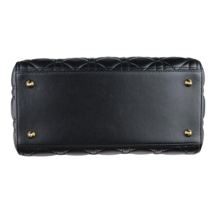 Lady Dior Medium Lambskin Black GHW