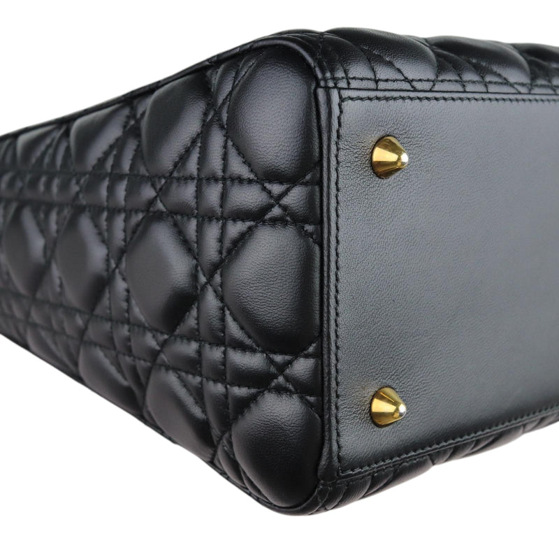 Lady Dior Medium Lambskin Black GHW