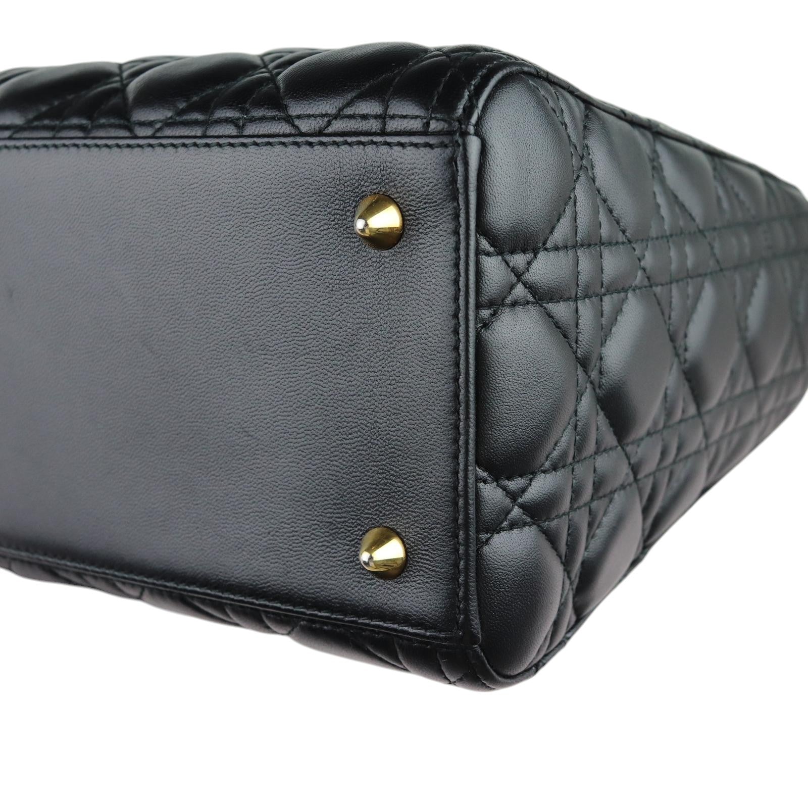 Christian Dior Lady Dior Medium Lambskin Black GHW – Bag  display picture 1