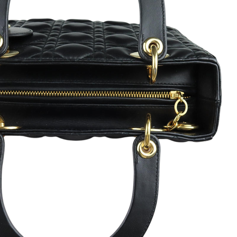 Lady Dior Medium Lambskin Black GHW