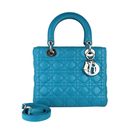 Lady Dior Mini Ultra Matte Calfskin Black BHW
