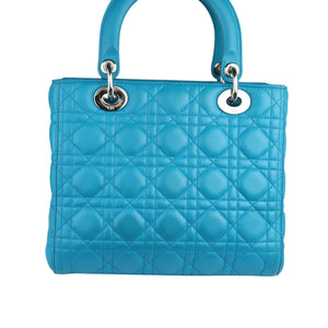 Lady Dior Handbag | Blue Dior Bag with SHW | Bag Religion