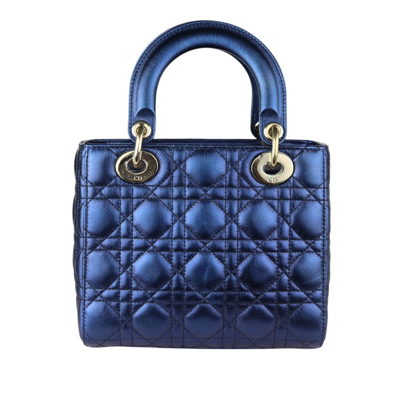 My ABCDior Lady Dior Small Lambskin Blue GHW