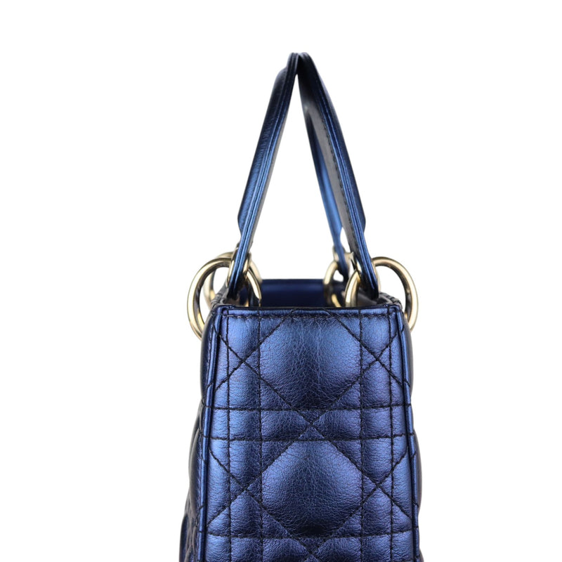 My ABCDior Lady Dior Small Lambskin Blue GHW