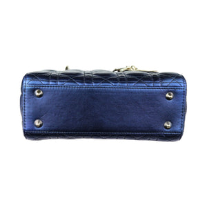 My ABCDior Lady Dior Small Lambskin Blue GHW