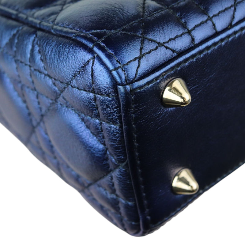 My ABCDior Lady Dior Small Lambskin Blue GHW