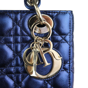 My ABCDior Lady Dior Small Lambskin Blue GHW