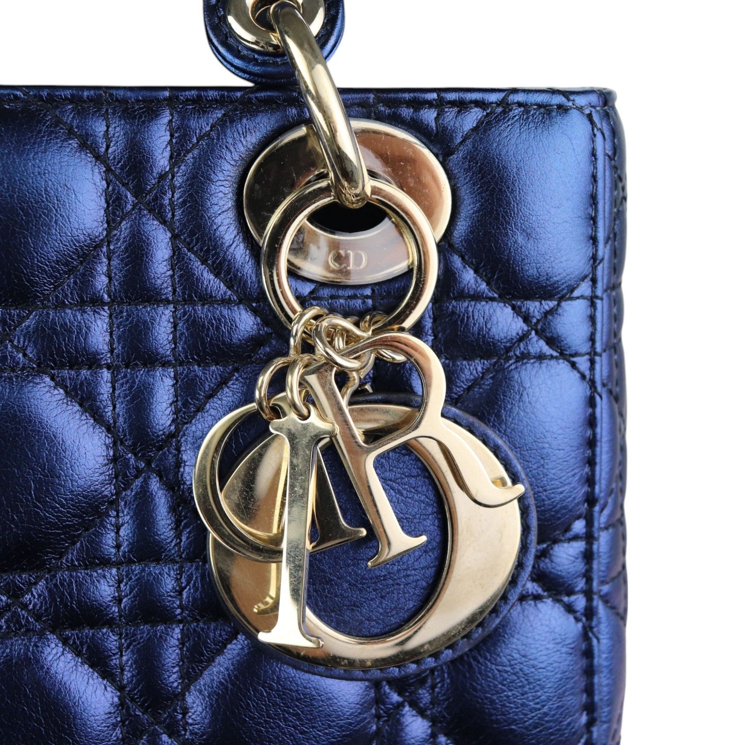 Christian Dior My ABCDior Lady Dior Small Lambskin Blue GHW