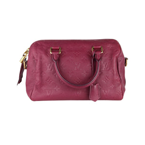 Speedy 25 Empreinte Bandouliere Burgundy GHW
