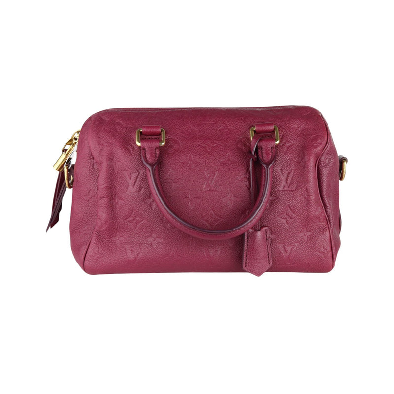 Speedy 25 Empreinte Bandouliere Burgundy GHW