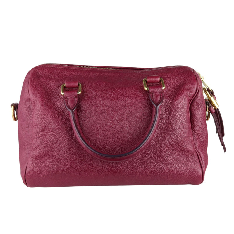 Speedy 25 Empreinte Bandouliere Burgundy GHW