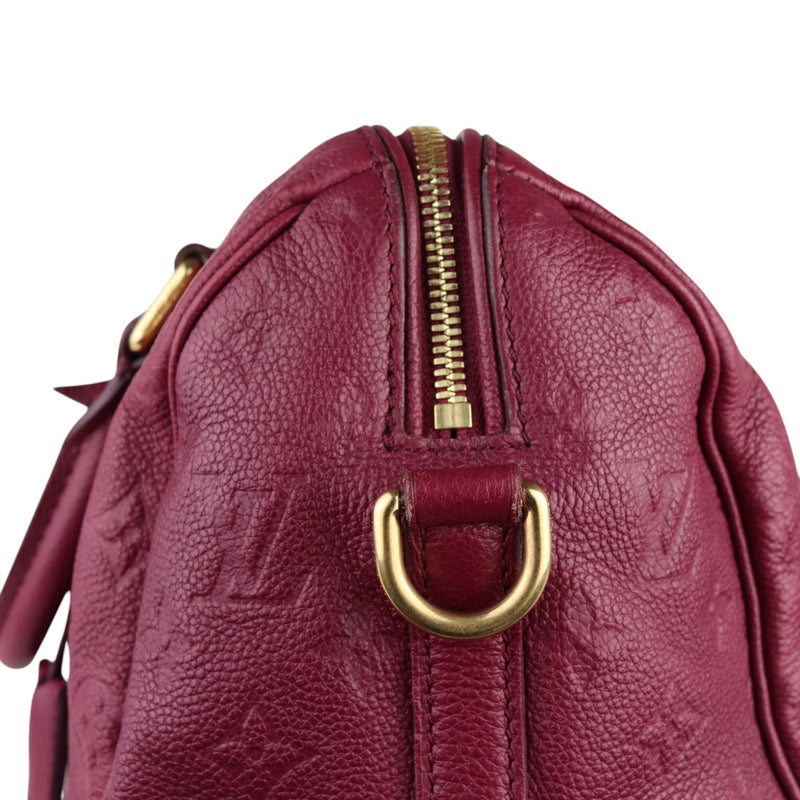 Speedy 25 Empreinte Bandouliere Burgundy GHW