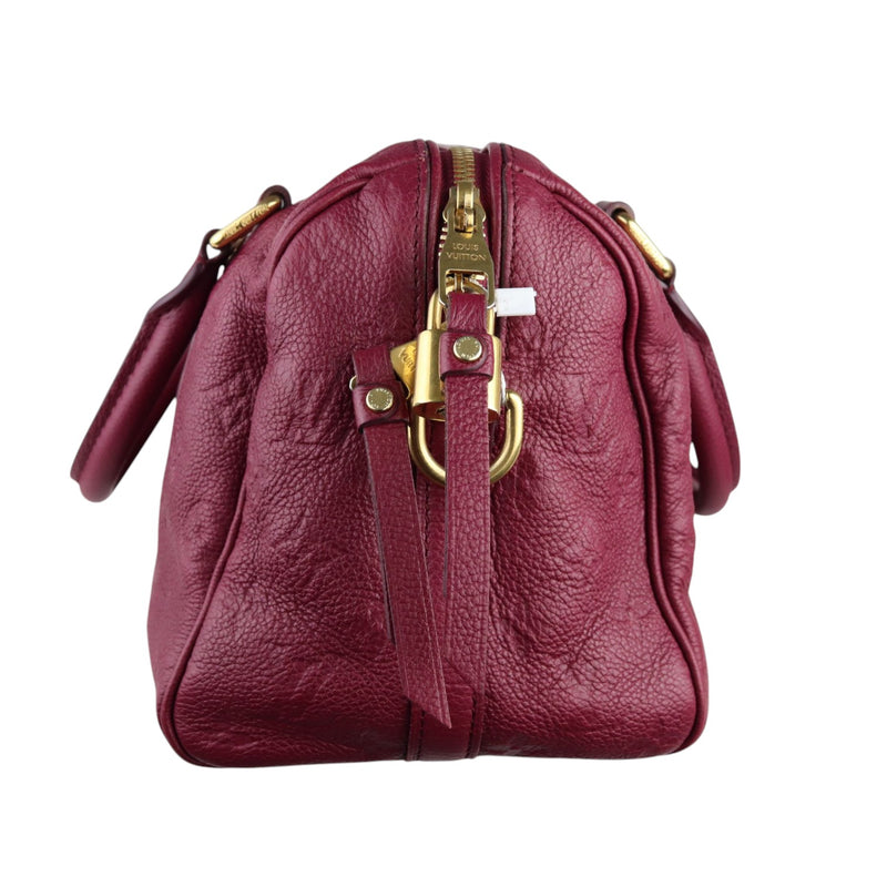 Speedy 25 Empreinte Bandouliere Burgundy GHW