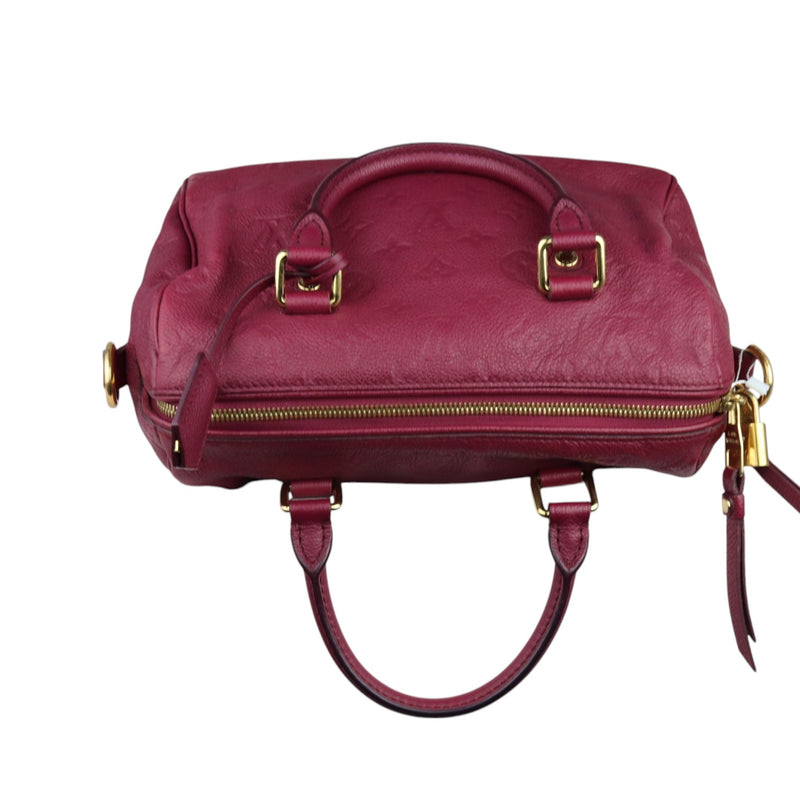Speedy 25 Empreinte Bandouliere Burgundy GHW