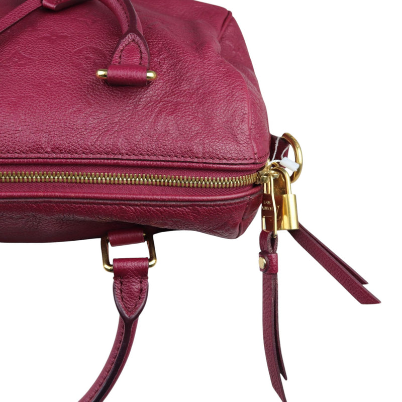 Speedy 25 Empreinte Bandouliere Burgundy GHW
