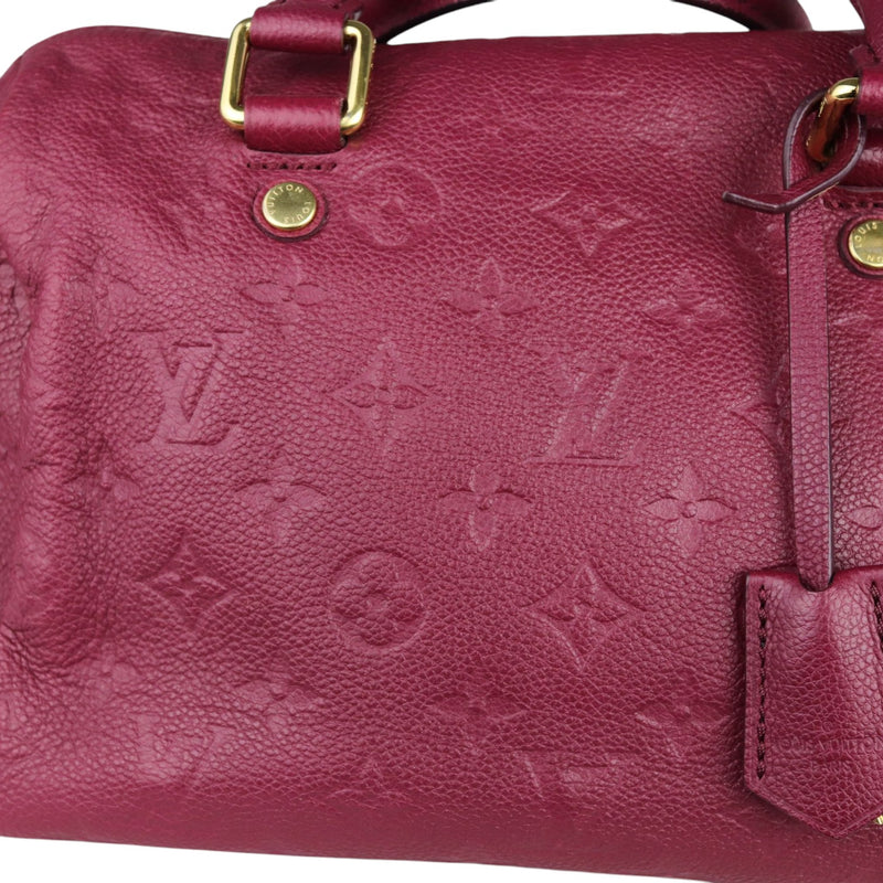 Speedy 25 Empreinte Bandouliere Burgundy GHW