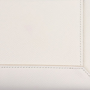 Belt Bag Mini Grained Calfskin White GHW