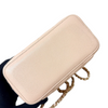 Vanity Case With Chain Small Caviar Quilted Light Beige LGHW